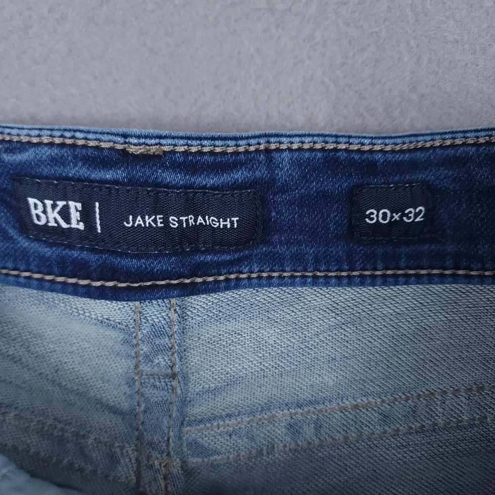 BKE Jake Straight Jeans Mens 30x32 Medium Wash Stretch Denim Lot Of 2‎ Pair